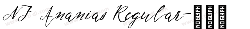 NF Ananias Regular字体转换